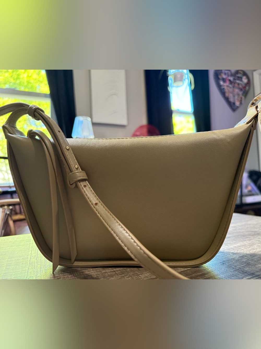Primark Olive Green Minimal Shoulder Bag